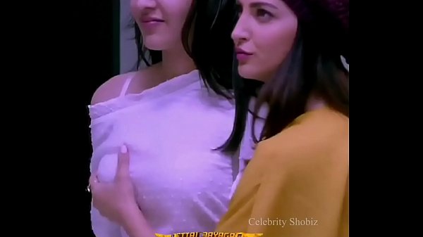 Elli Avrram Xxx Video - Elli Avram grabing Kajal Agarwal's big tits ! Big Tits Indian ...